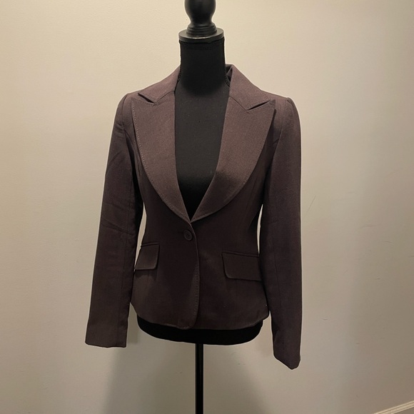 Michel USA Women’s Blazer Size S Brown Professional Business Career Preppy - Picture 11 of 11